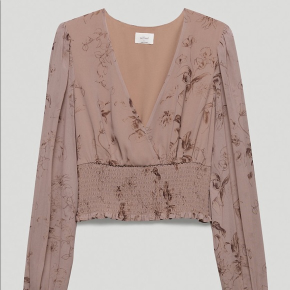 Wilfred Smocked V-neck blouse - Picture 5 of 8